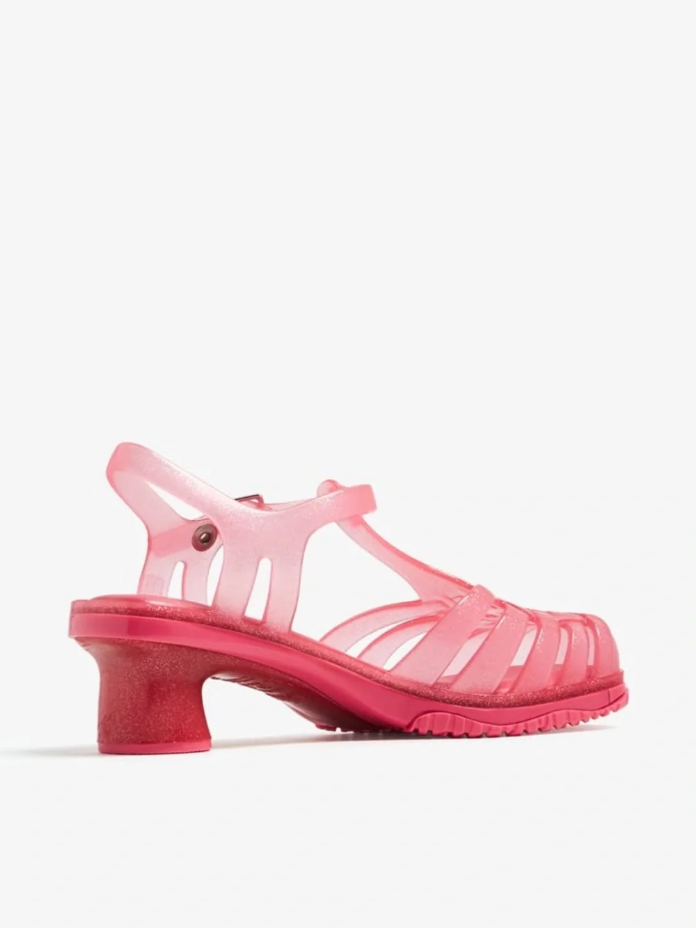 Mini Melissa Vixen Pink Jelly Heeled Sandals - 3